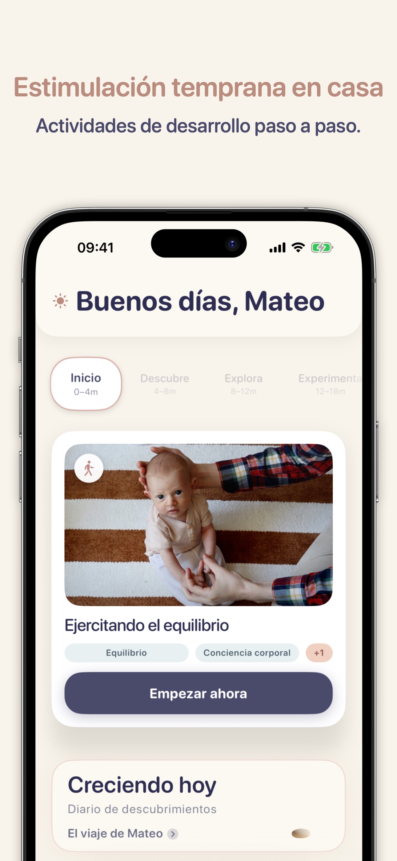 PapaKoala — Pantalla principal